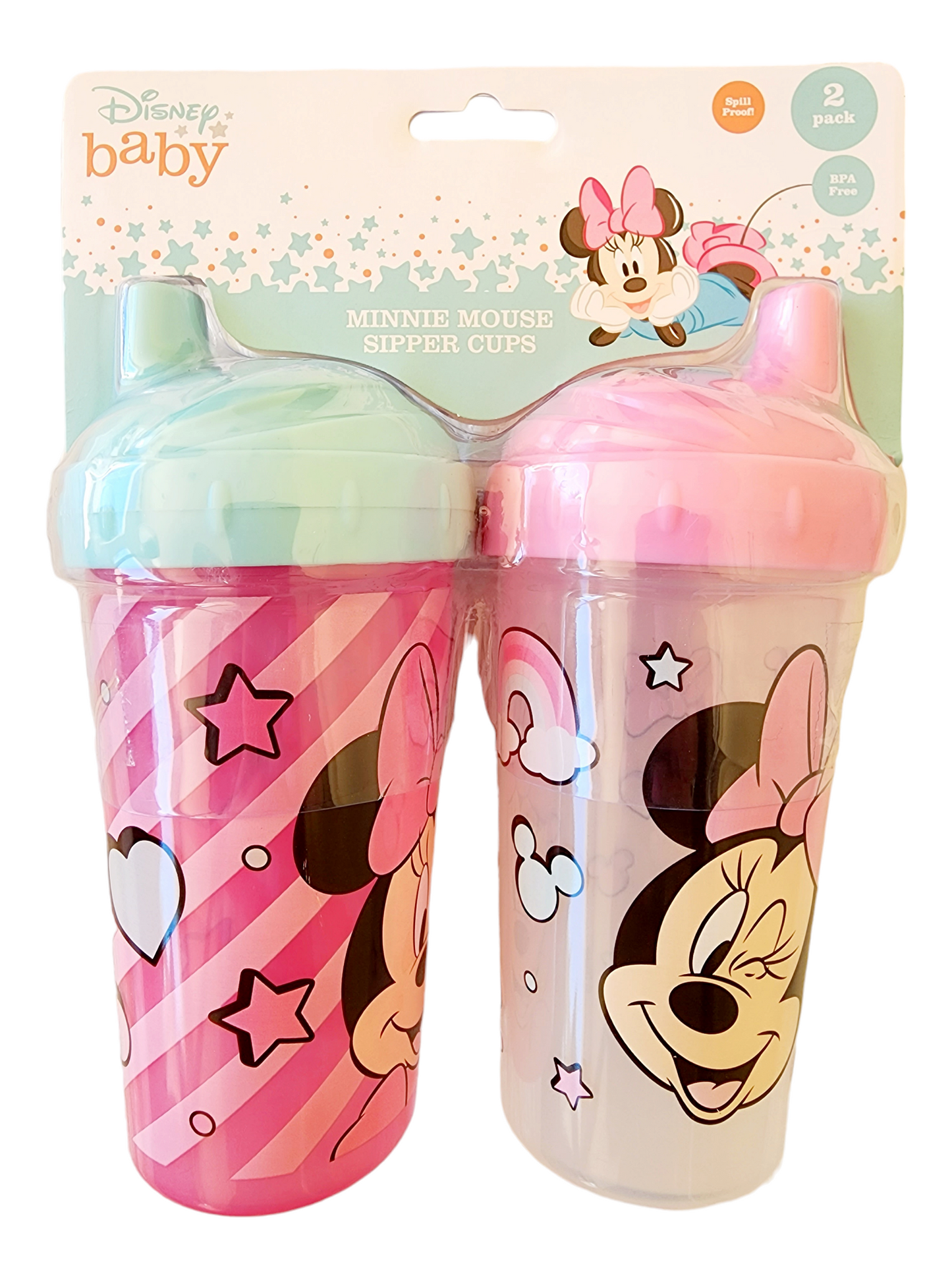 Minnie 2pk Hard Spout Sippy Cup