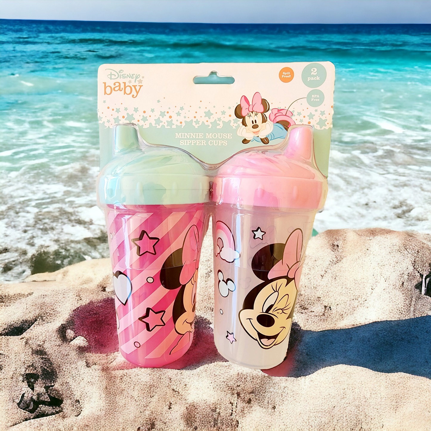 Minnie 2pk Hard Spout Sippy Cup