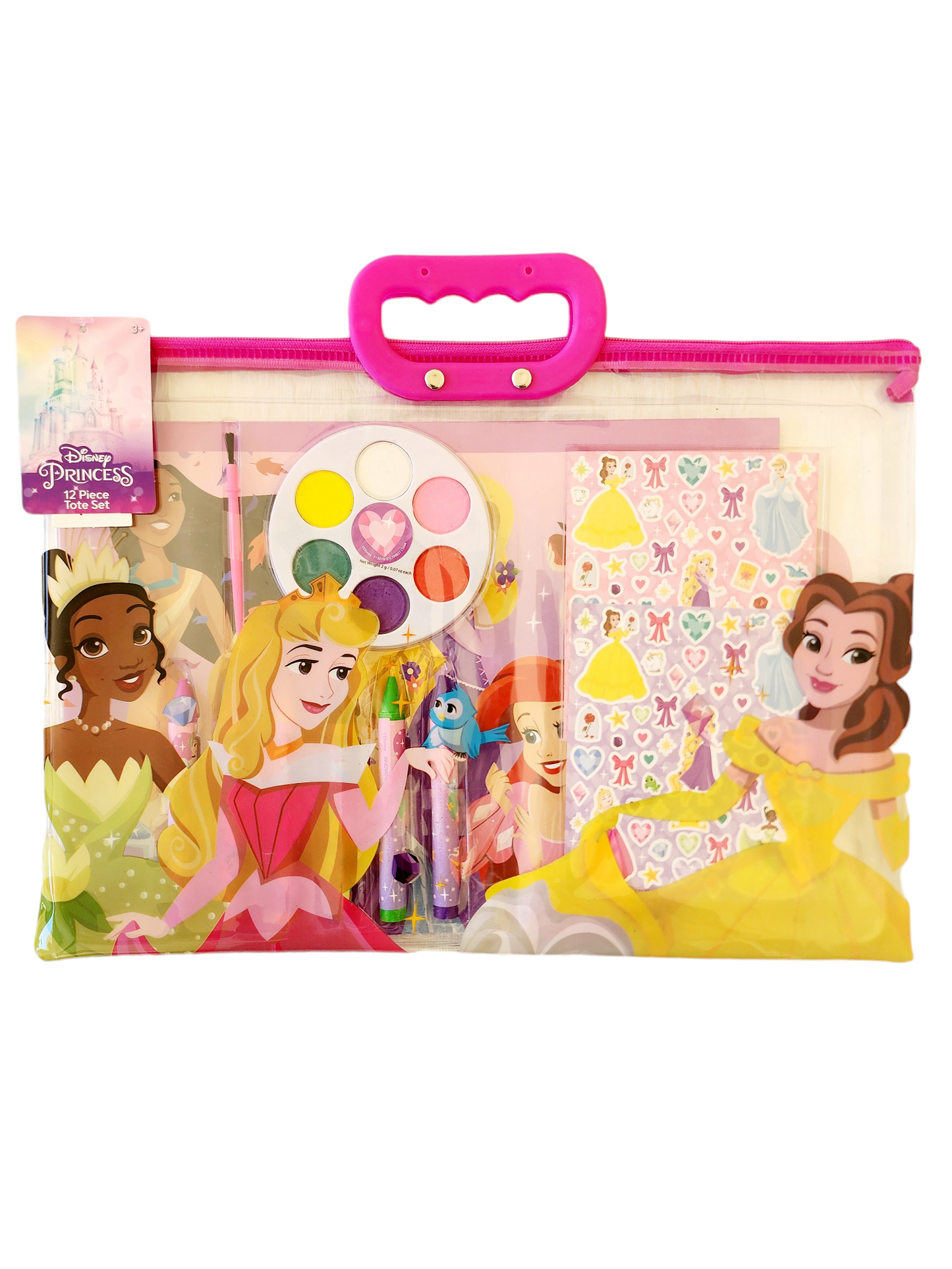 Princess 12 pc Stationary in Zipper Tote Set
