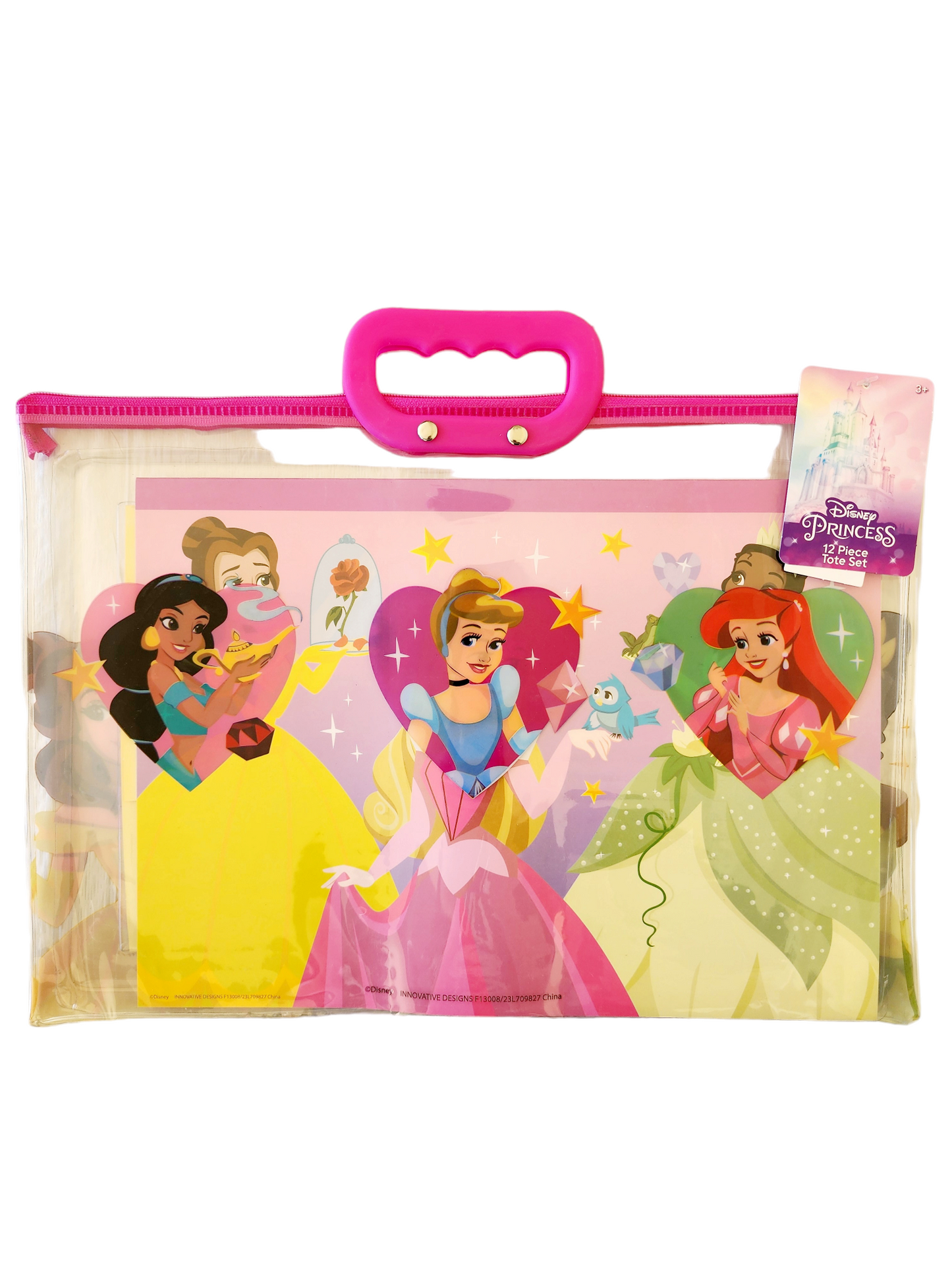 Princess 12 pc Stationary in Zipper Tote Set