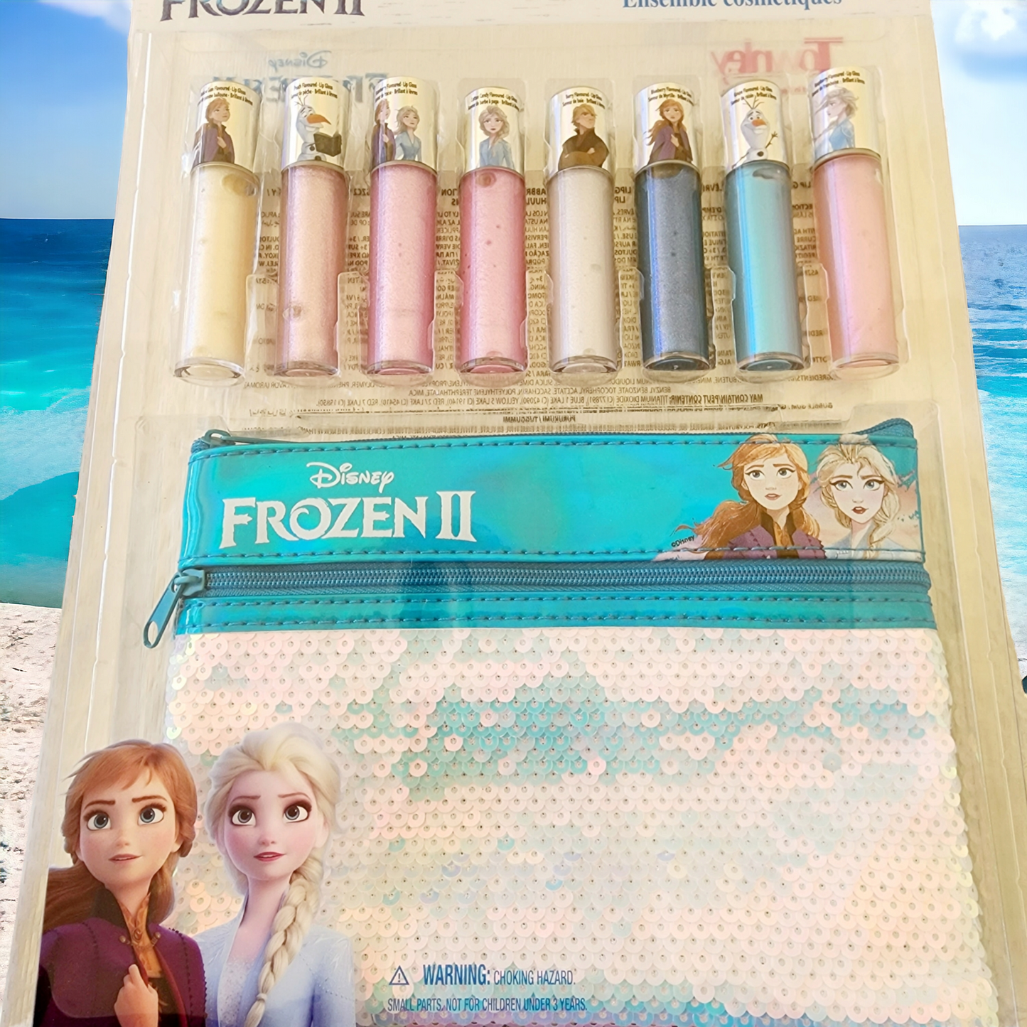 Frozen 8pk Lip Glass with Sequin Bag