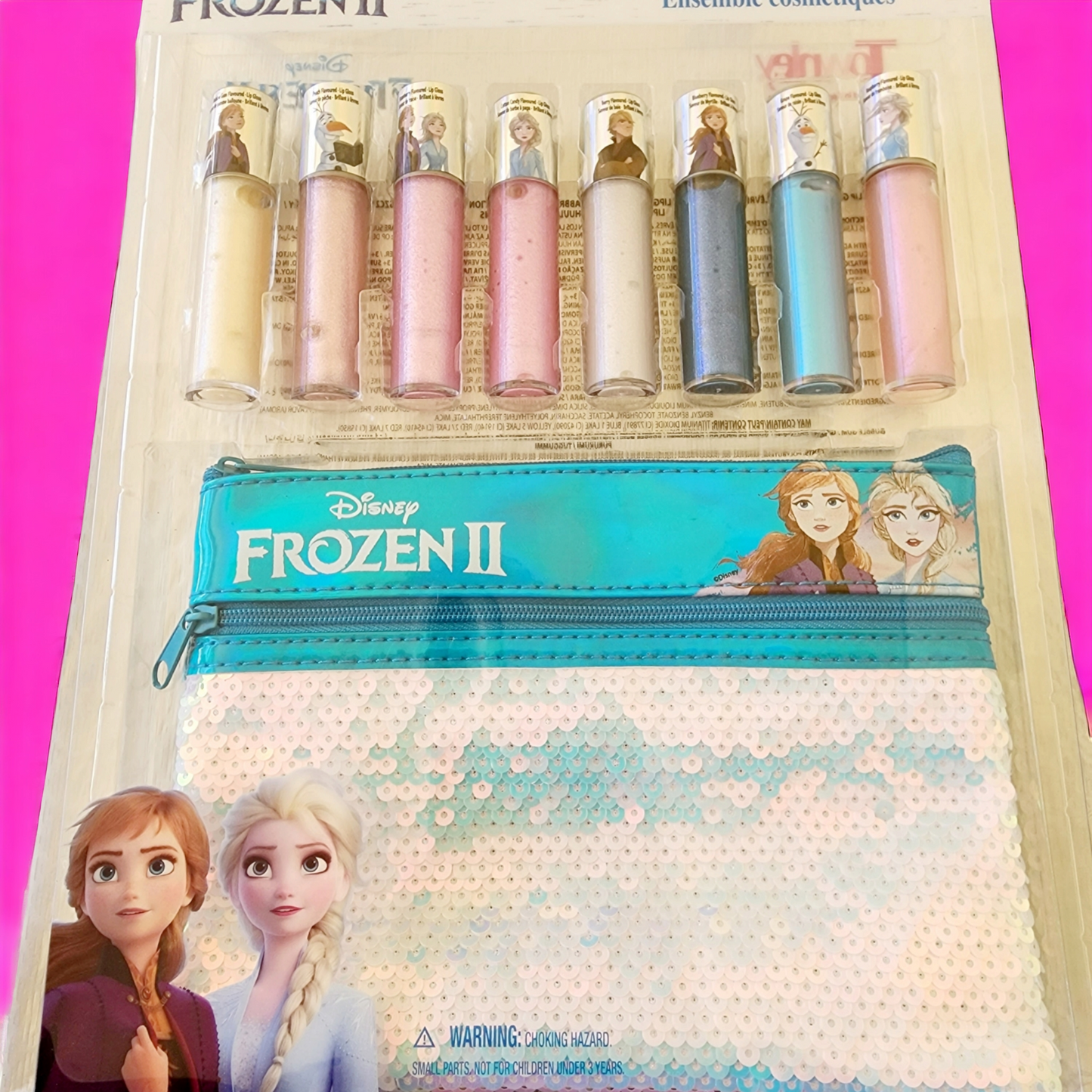 Frozen 8pk Lip Glass with Sequin Bag