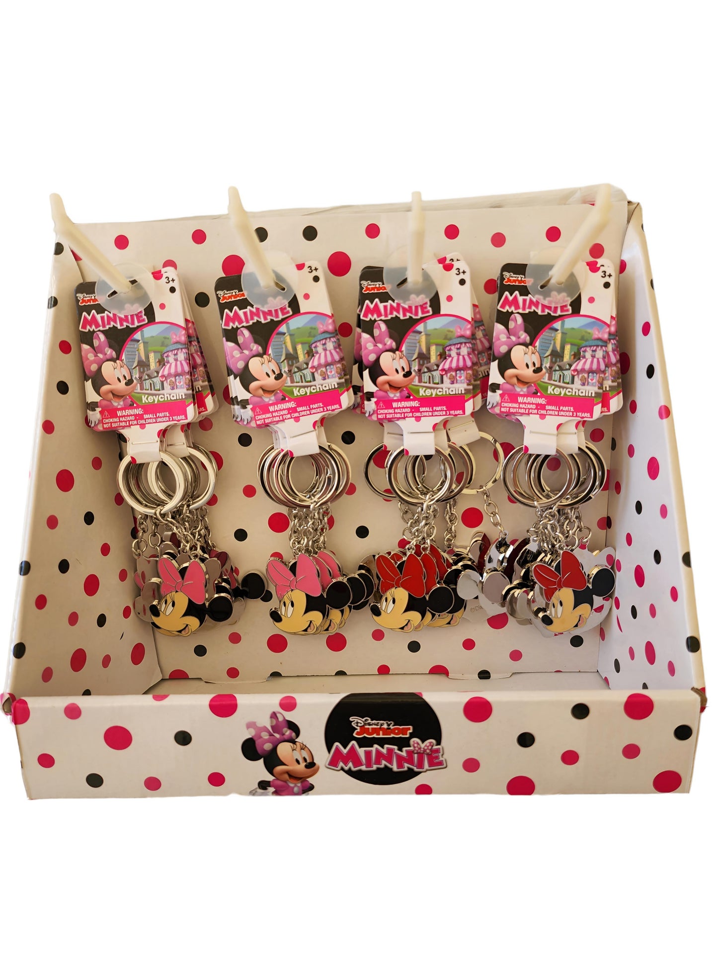 Minnie Head Metal Keychains 36pcs